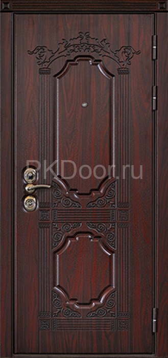 Фотография «Дверь для дачи стальная МДФ винорит коричневая №4»