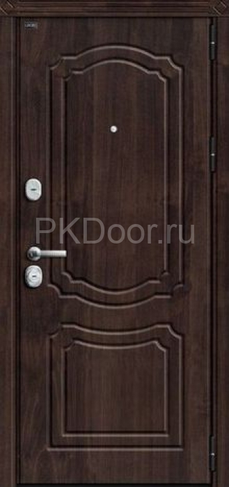 Фотография «Стальная уличная дверь МДФ филенчатая венге №21»