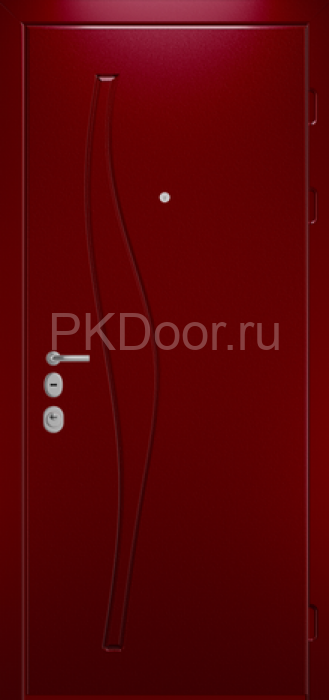 Фотография «Дверь дизайнерская железная МДФ №16»