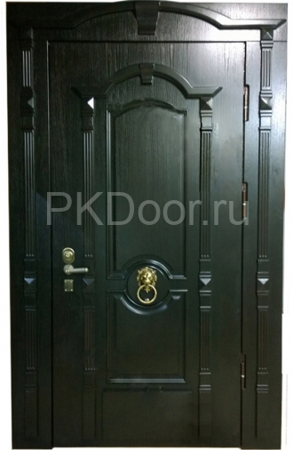 Фотография «Дверь железная с отделкой массивом дуба №81»