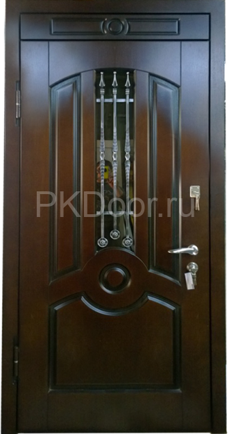 Фотография «Дверь с шумоизоляцией стальная с отделкой массивом дуба №30»