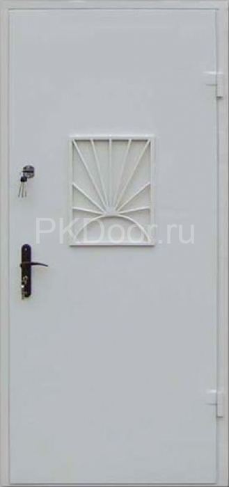 Фотография «Дверь в кассу металлическая белая №6»