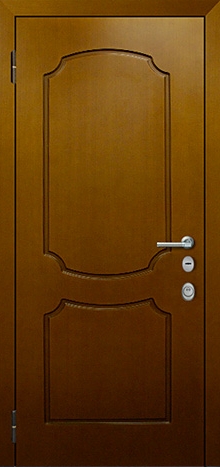 Фотография «Входная ламинированная металлическая дверь в квартиру коричневая №4»