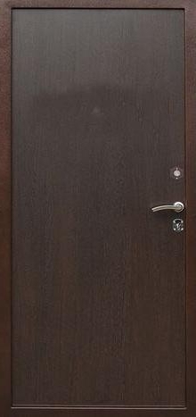 Фотография «Дверь простая стальная с порошковым покрытием коричневая №62»