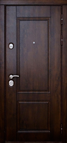 Фотография «Дверь для коттеджа стальная МДФ винорит венге №15»
