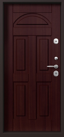 Фотография «Дверь железная с порошковым напылением крепкая коричневая №54»