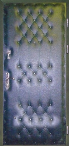 Фотография «Железная дверь с винилискожей синяя №13»