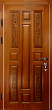 Фотография «Дверь стальная для коттеджа МДФ винорит №4»
