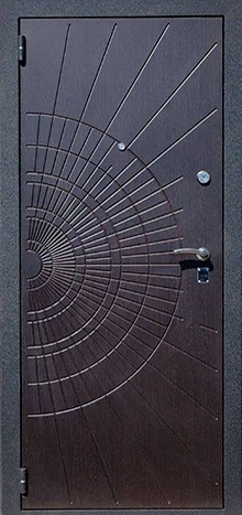 Фотография «Дверь металлическая с порошковым покрытием коричневая №20»