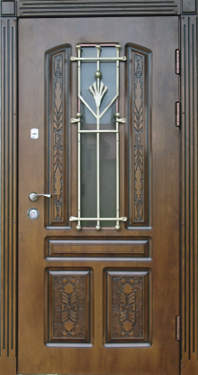 Фотография «Железная дверь для загородного дома массив дуба №51»