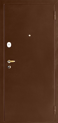 Фотография «Дверь звукоизолирующая железная с порошковым покрытием коричневая №8»