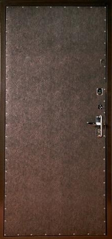 Фотография «Дверь временная стальная с покрытием нитроэмалью №17»