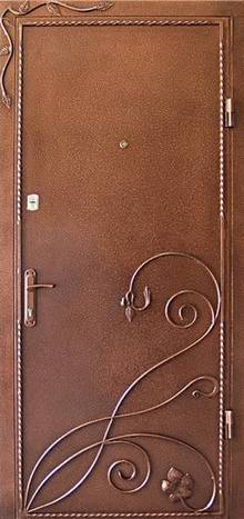 Фотография «Железная дверь для дачи с ковкой №1»