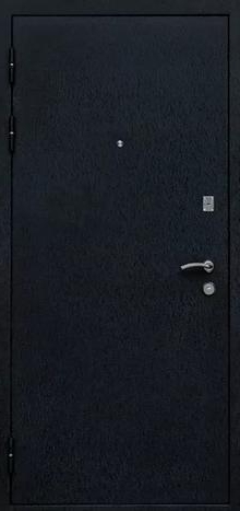 Фотография «Входная стальная дверь в квартиру с покрытием нитроэмалью черная №3»