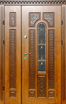 Фотография «Полуторная металлическая парадная дверь №67»