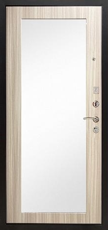 Фотография «Офисная дверь с зеркалом металлическая серая №11»