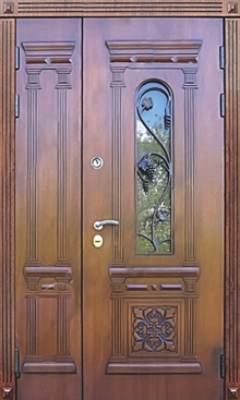 Фотография «Дверь парадная полуторная металлическая №60»