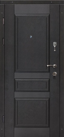 Фотография «Железная дверь с отделкой МДФ венге №66»