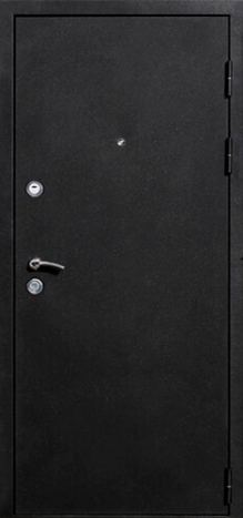 Фотография «Дверь стальная с порошковым напылением чёрная №43»