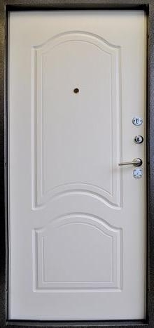 Фотография «Дверь металлическая внешняя кованная с порошковым напылением серая №12»