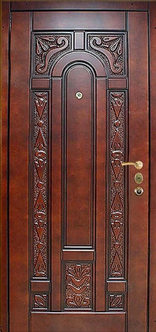 Фотография «Дверь стальная для загородного дома МДФ филенчатый №4»