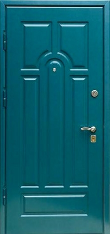 Фотография «Прочная дверь МДФ металлическая зеленая №34»