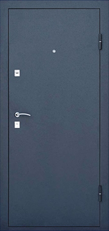 Фотография «Лёгкая стальная дверь с порошковым напылением синяя №39»
