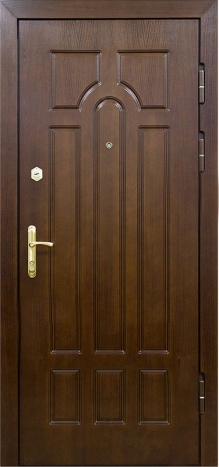 Фотография «Железная дверь с панелью МДФ венге №97»