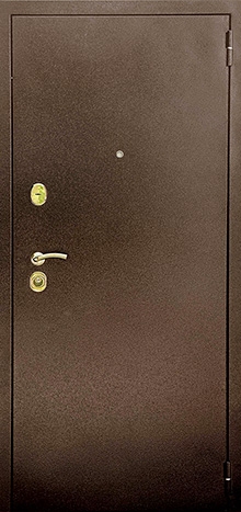 Фотография «Стальная дверь звукоизолирующая с порошковым покрытием медный антик №9»