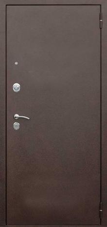 Фотография «Дверь железная с зеркалом наружная коричневая №12»