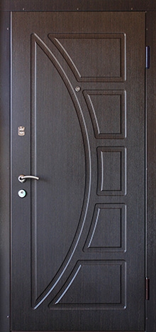 Фотография «Дверь железная с панелью МДФ венге  №14»