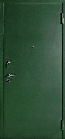 Фотография «Металлическая дверь с порошковым покрытием зеленая №94»