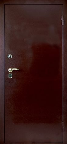 Фотография «Дверь стальная для коттеджа с порошковым напылением медный антик №73»