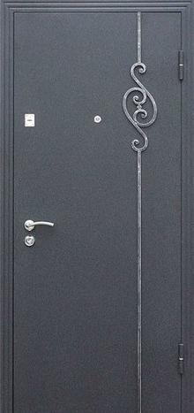 Фотография «Стальная дверь для дачи с покрытием нитроэмалью серая №9»