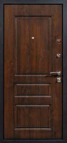 Фотография «Металлическая дверь МДФ звукоизолирующая венге МДФ ПВХ №55»