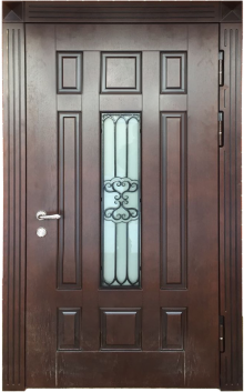 Фотография «Стальная дверь для загородного дома массив дуба №49»