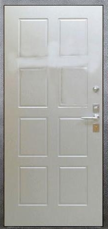 Фотография «Дверь металлическая крепкая с порошковым покрытием серая №106»
