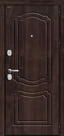 Фотография «Стальная уличная дверь МДФ филенчатая венге №21»