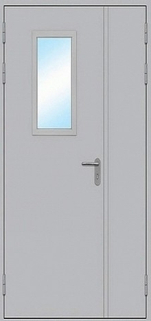 Фотография «Офисная железная дверь с покрытием нитроэмаль белая №13»