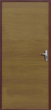 Фотография «Дверь простая стальная с порошковым покрытием медный антик №60»