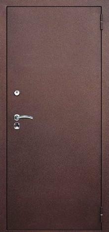 Фотография «Дверь простая металлическая с порошковым покрытием медный антик №65»