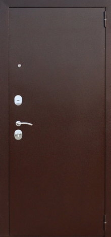 Фотография «Дверь офисная металлическая с зеркалом коричневая №15»