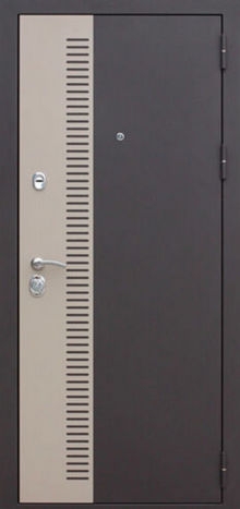 Фотография «Дверь офисная стальная МДФ серая №115»