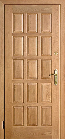 Фотография «Дверь металлическая для коттеджа МДФ филенчатый №13»
