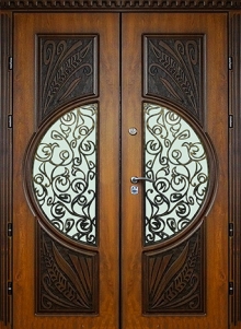Фотография «Дверь парадная двухстворчатая металлическая №68»