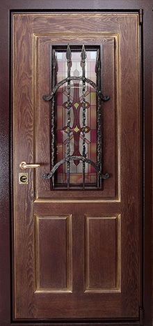 Фотография «Железная дверь с ковкой для коттеджа №20»