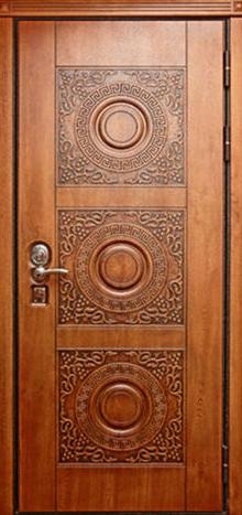 Фотография «Дверь с резьбой железная №4»