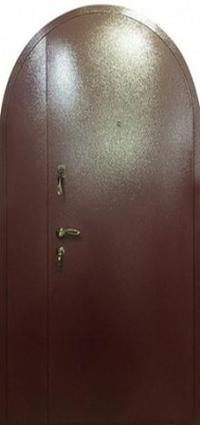Фотография «Арочная стальная дверь с порошковым покрытием №11»