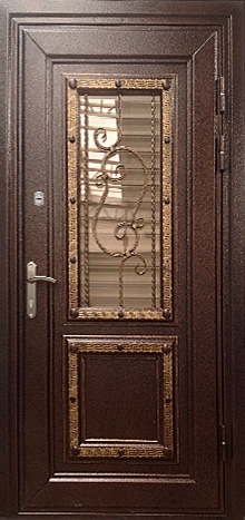 Фотография «Дверь дизайнерская металлобагет металлическая №5»