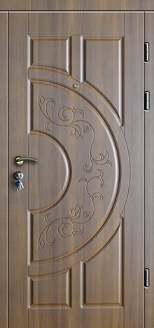 Фотография «Дверь для загородного дома стальная МДФ винорит №2»